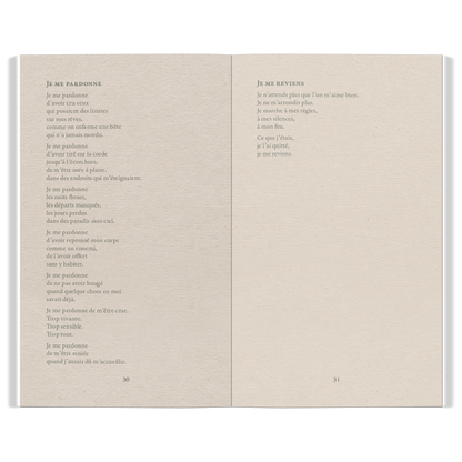 Ce que la nuit ne dit pas Collection of Poems